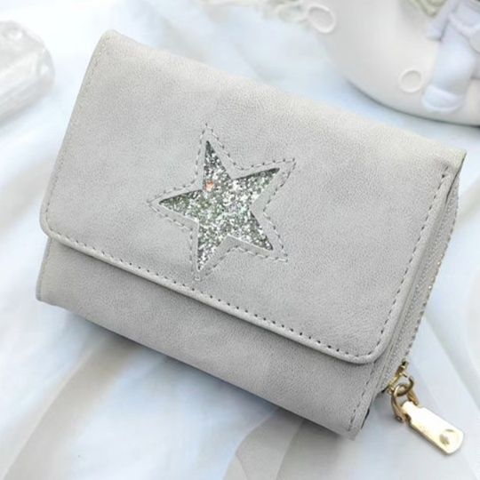 三つ折り財布 コンパクト 星空きらめき