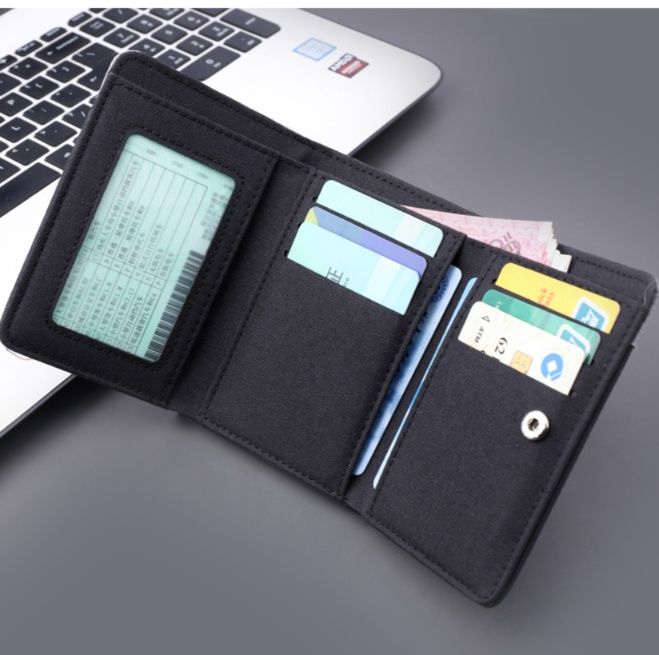 三つ折り財布 コンパクト スマート二重構造