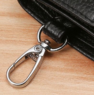 三つ折り 財布 多機能型キーフック付き三つ折り財布