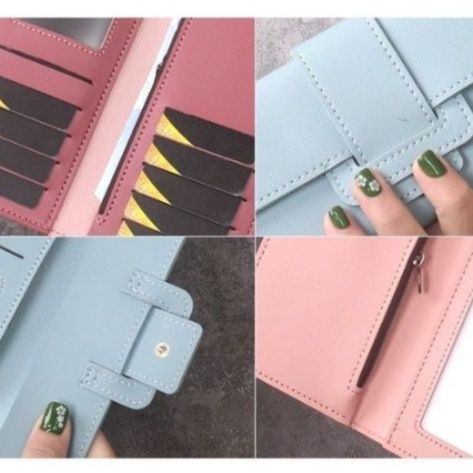 上質レザー三つ折り長財布