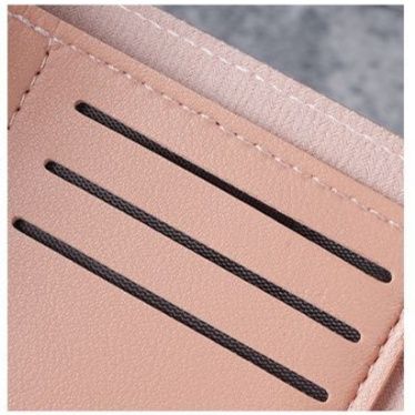  幾何学デザイン三つ折りミニ財布