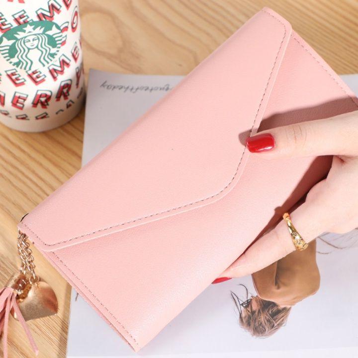 三つ折り エレガント封筒型長財布