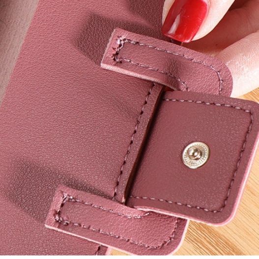 三つ折り エレガント三段フラップ長財布