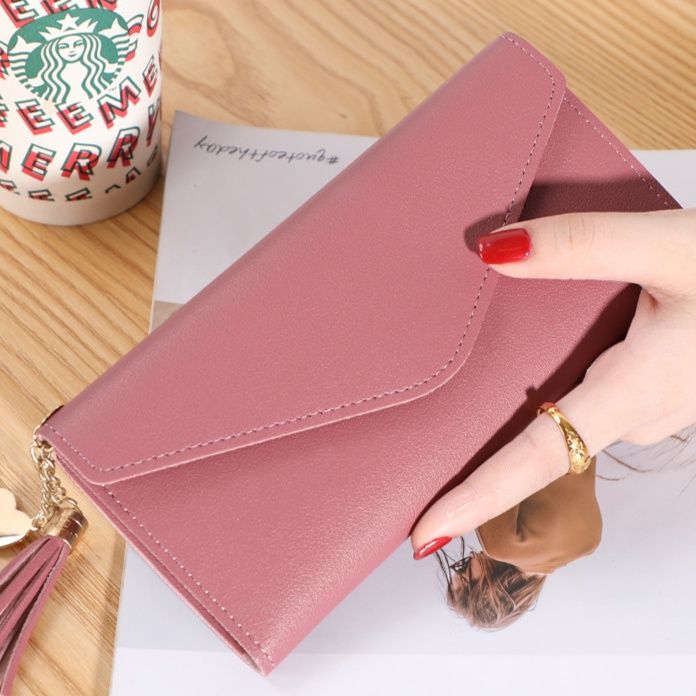 三つ折り エレガント封筒型長財布