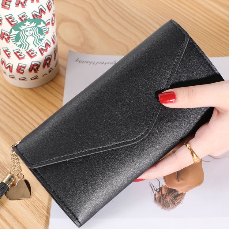 三つ折り エレガント封筒型長財布