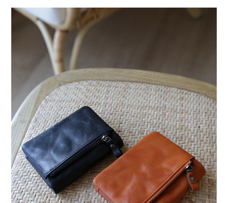 三つ折り 財布 本革仕立て三つ折りコンパクト財布