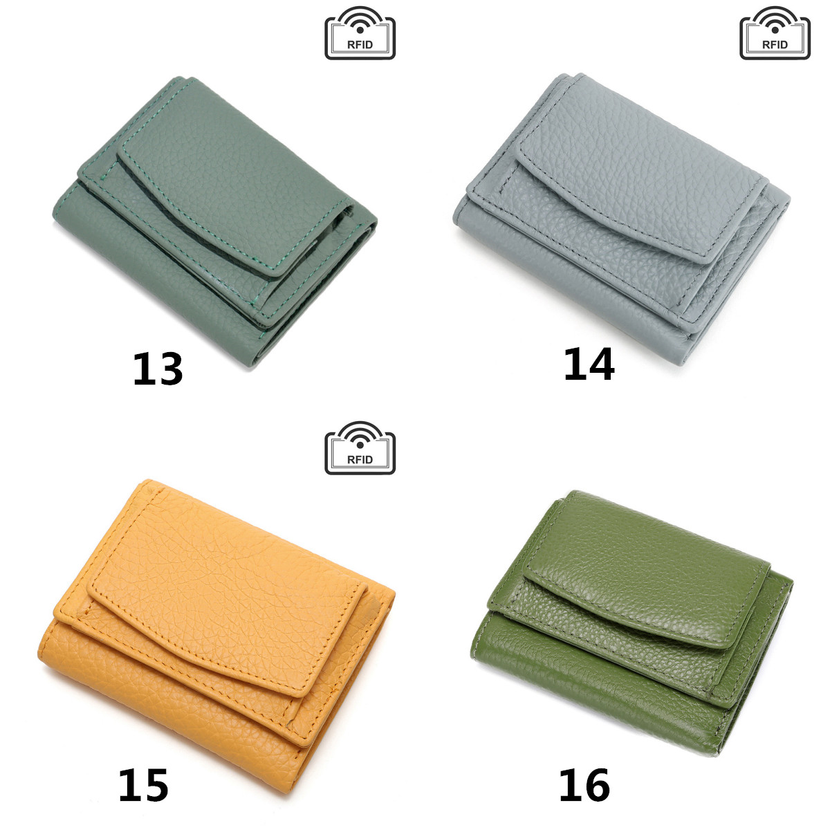 三つ折り 財布 コンパクト三つ折り財布 本革牛革 小さい財布 男女兼用