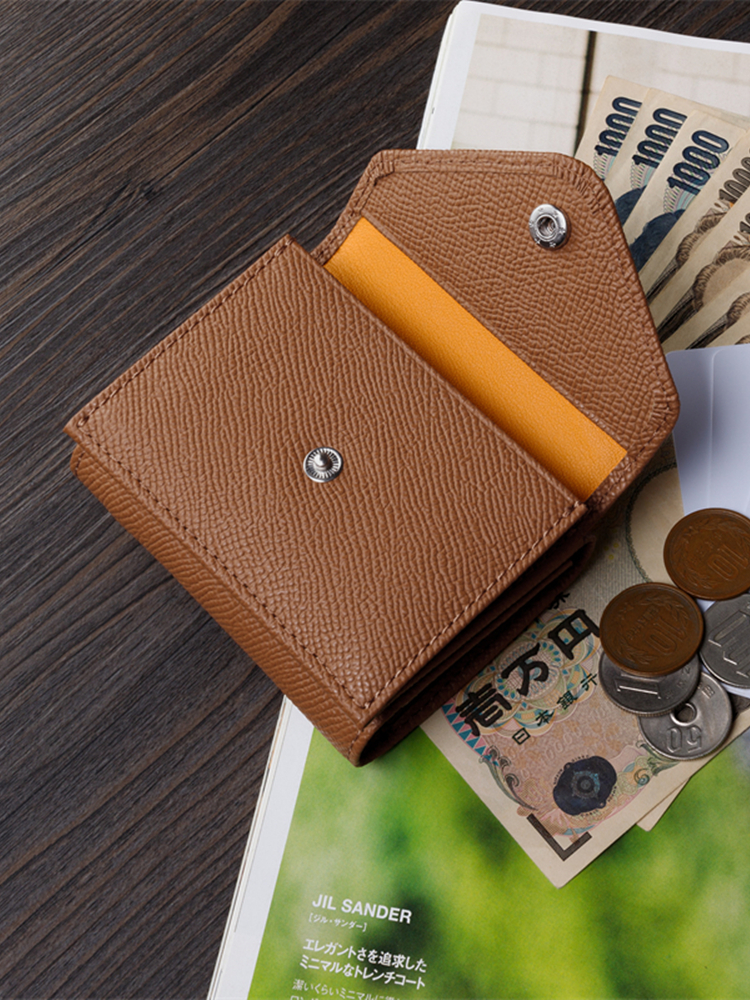 三つ折り 財布 レター型ミニマル財布