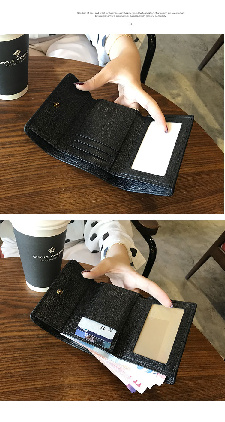 三つ折り 財布 果実モチーフ 三つ折りミニ財布