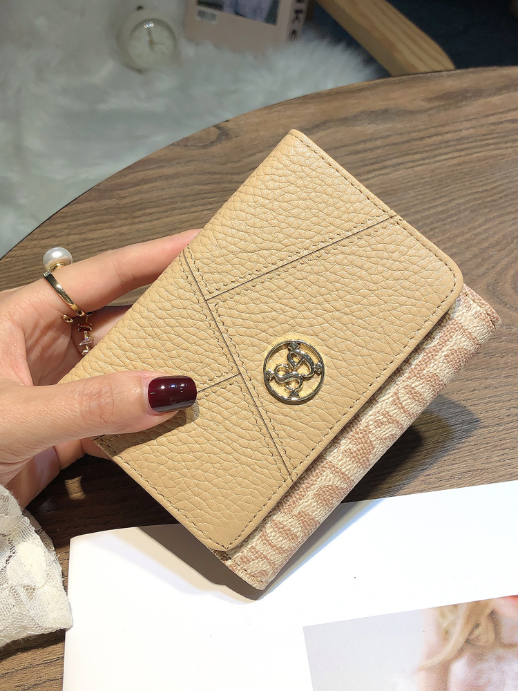 三つ折り 財布 上質紋様 三つ折りミニ財布
