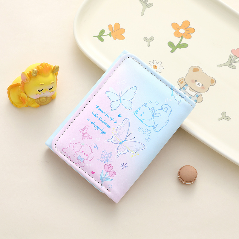 三つ折り 財布 ゆめかわいい動物柄三つ折り財布