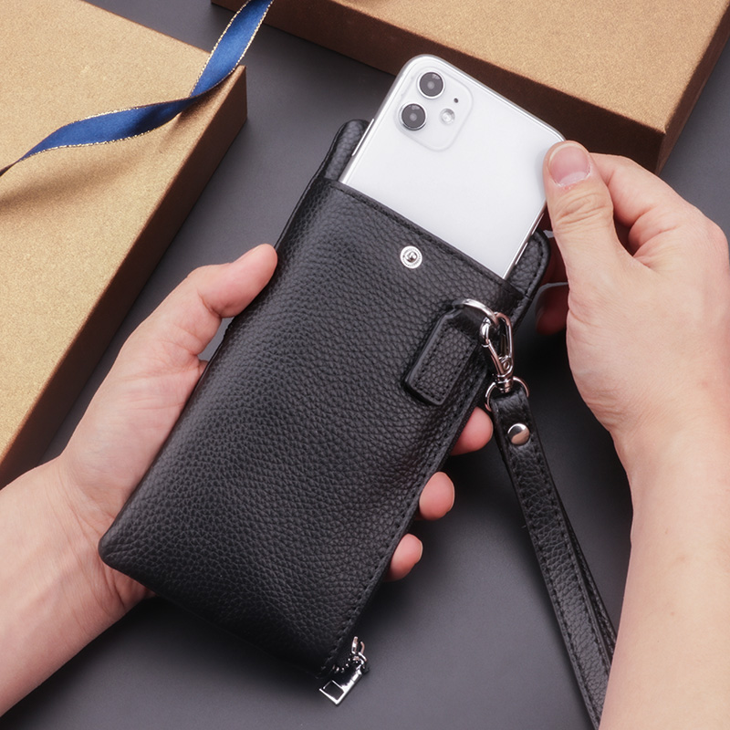 三つ折り 財布 高級感溢れる多機能スマホ収納長財布