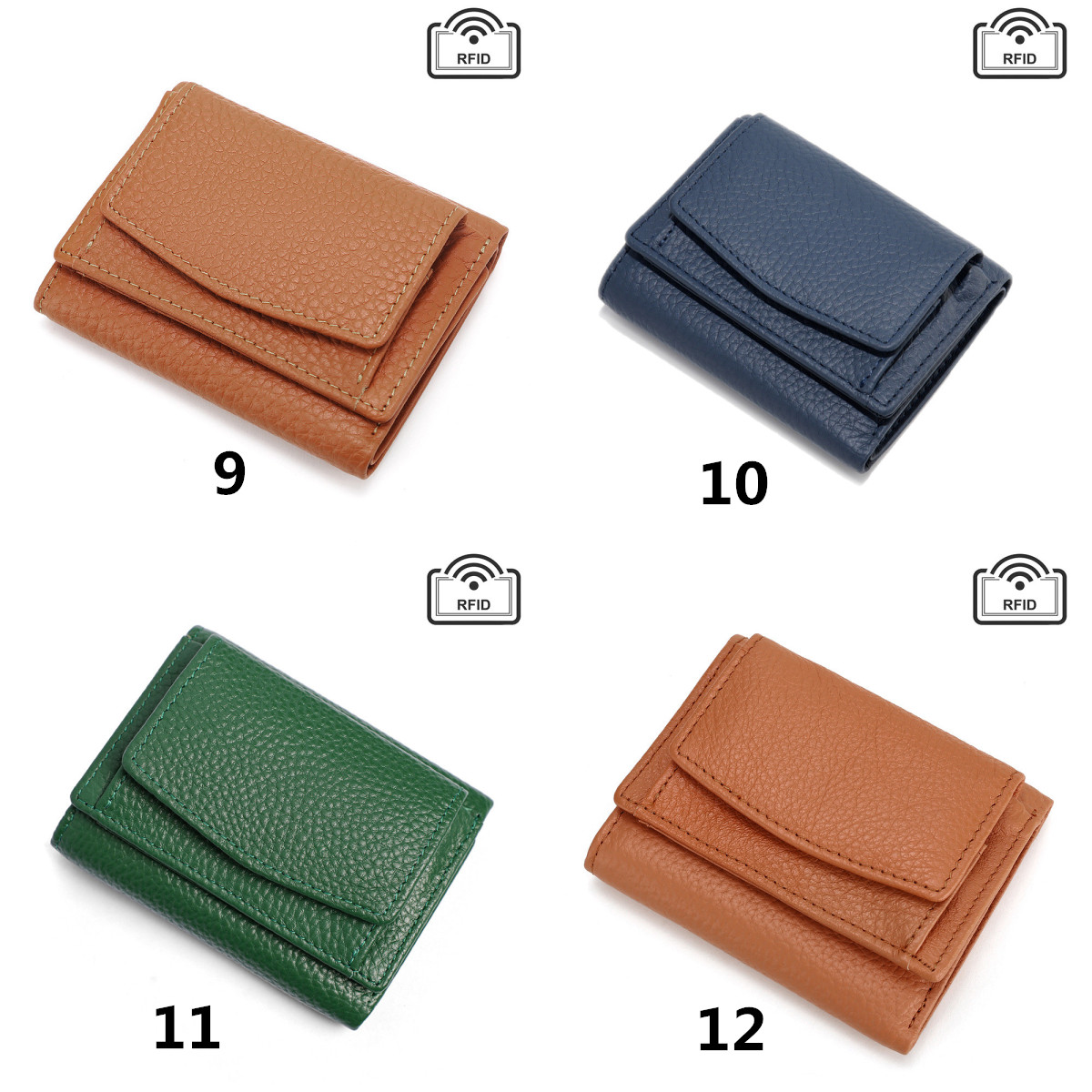 三つ折り 財布 コンパクト三つ折り財布 本革牛革 小さい財布 男女兼用