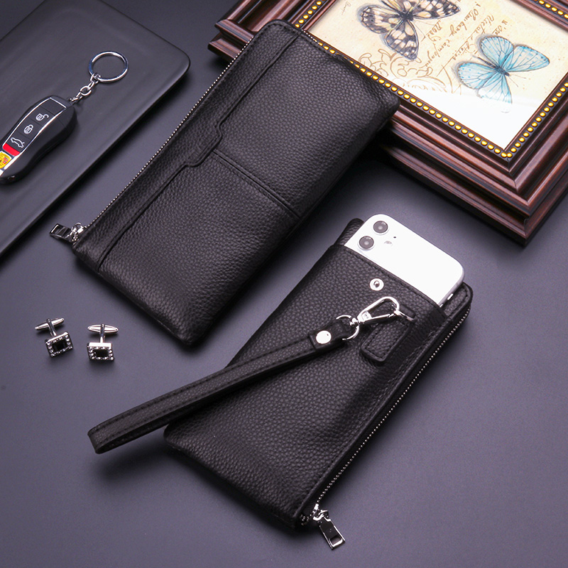 三つ折り 財布 高級感溢れる多機能スマホ収納長財布