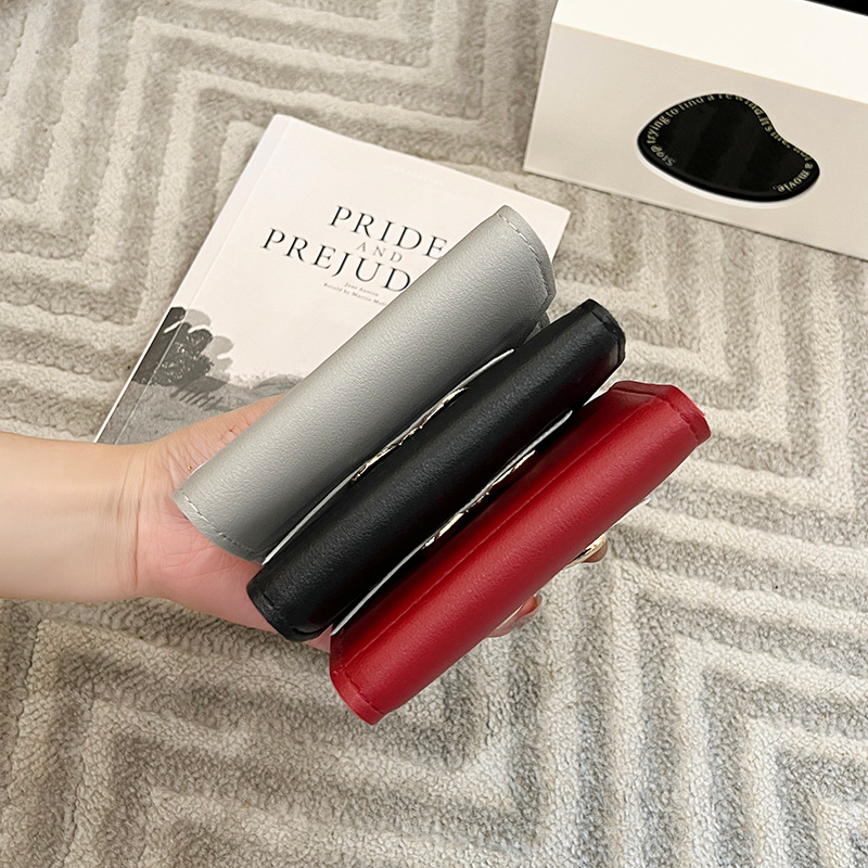 三つ折り 財布 優美リボン三つ折り財布