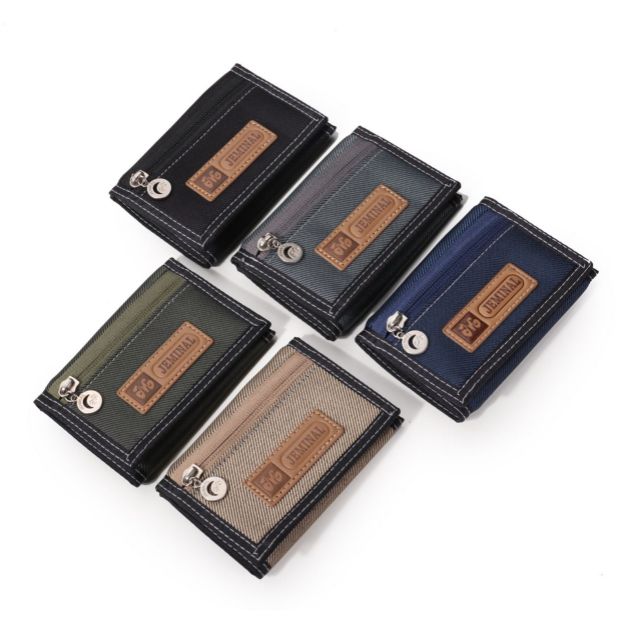 三つ折り財布 コンパクト ステッチデザインウォレット