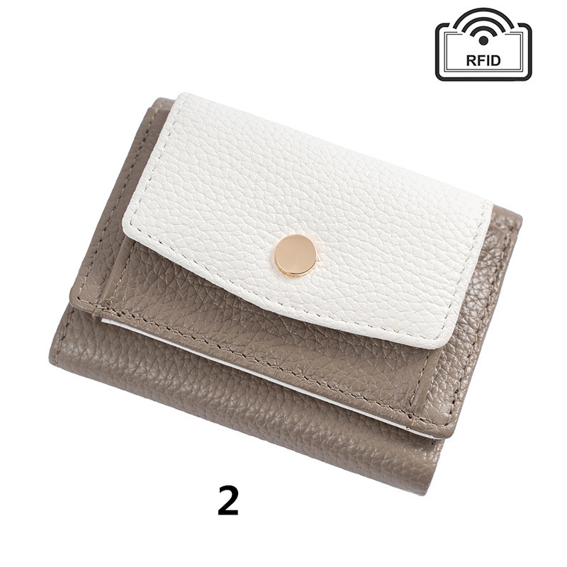 三つ折り 財布 コンパクト三つ折り財布 本革牛革 小さい財布 男女兼用