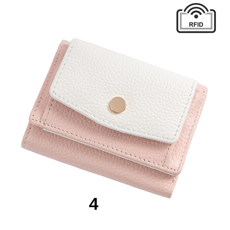 三つ折り 財布 コンパクト三つ折り財布 本革牛革 小さい財布 男女兼用