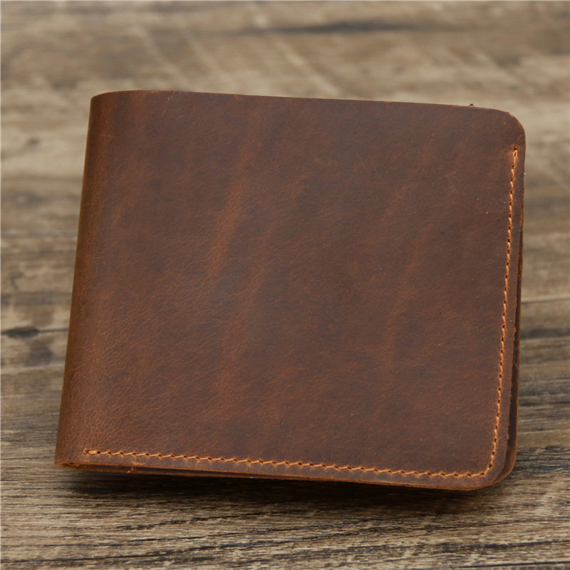 三つ折り 財布 本革手縫い仕上げ三つ折りコンパクト財布