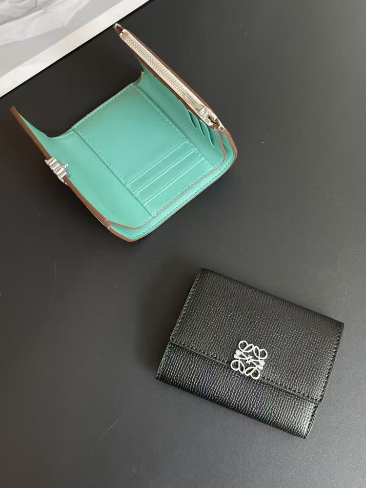 三つ折り 財布 優美な結び目 三つ折りコンパクト財布