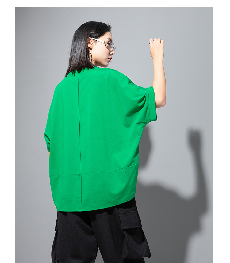 モード系 【3色展開】ワイドシルエット コットンTシャツ｜モード感と着心地を両立した大人の抜け感トップス