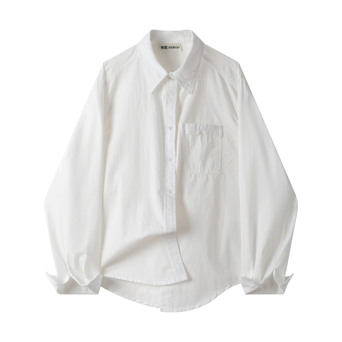 モード系 【S〜L対応】配色切替 スキッパーカラーシャツ｜全3色