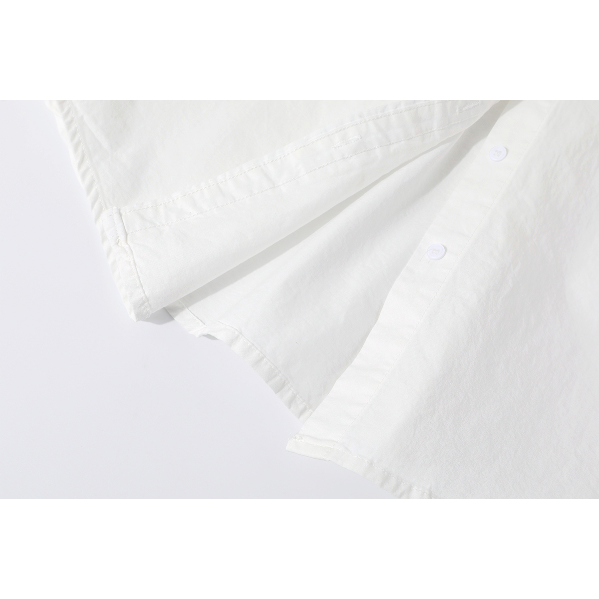 モード系 【S〜L対応】配色切替 スキッパーカラーシャツ｜全3色