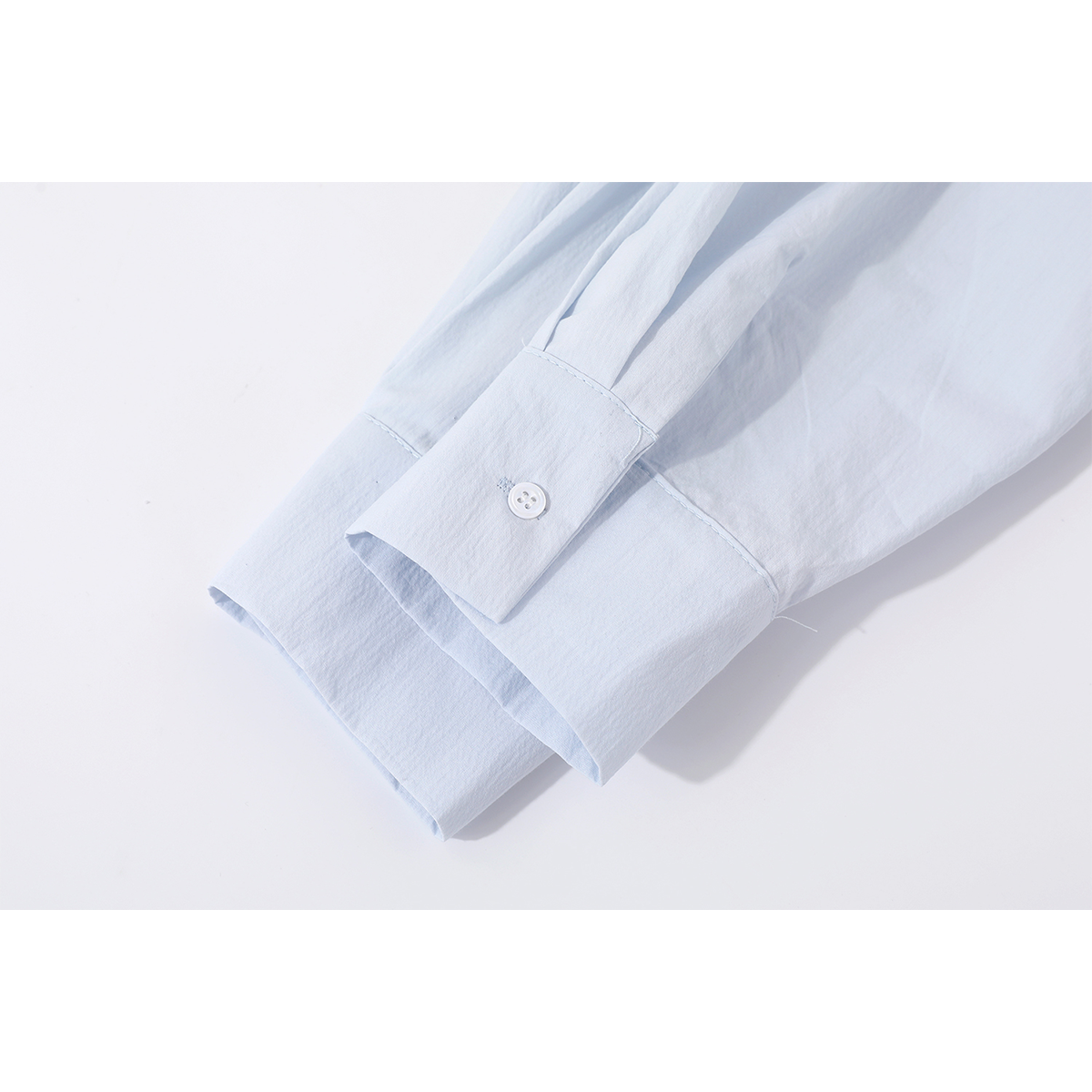 モード系 【レースインナー付き 変形レイヤードシャツアウター（ホワイト／ブラック）】