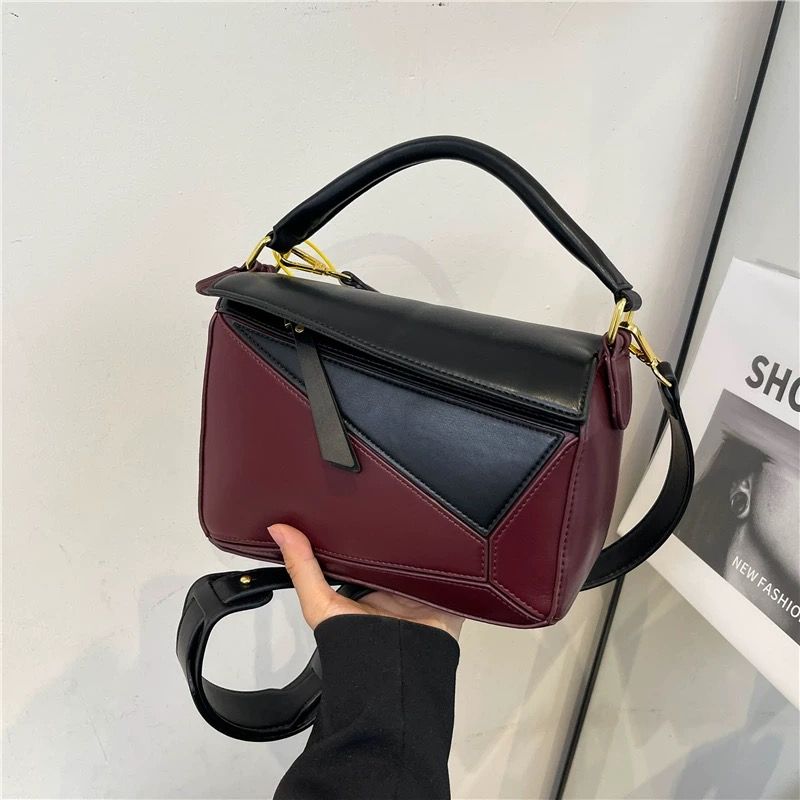 モード系ファッション【高見え×軽量】アート感覚で差がつく、幾何学フォルムバッグ【全5色】