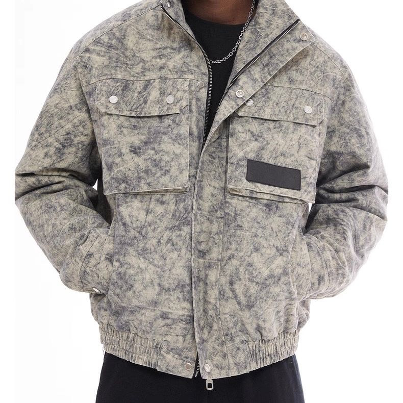 モード系ファッション【ユニセックス対応】ウォッシュ加工コットンジャケット｜一枚でこなれた印象に仕上がるライトアウター