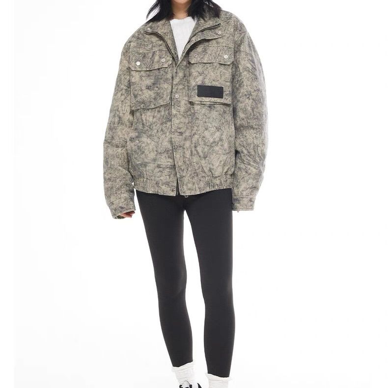 モード系ファッション【ユニセックス対応】ウォッシュ加工コットンジャケット｜一枚でこなれた印象に仕上がるライトアウター