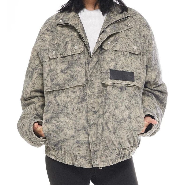 モード系ファッション【ユニセックス対応】ウォッシュ加工コットンジャケット｜一枚でこなれた印象に仕上がるライトアウター