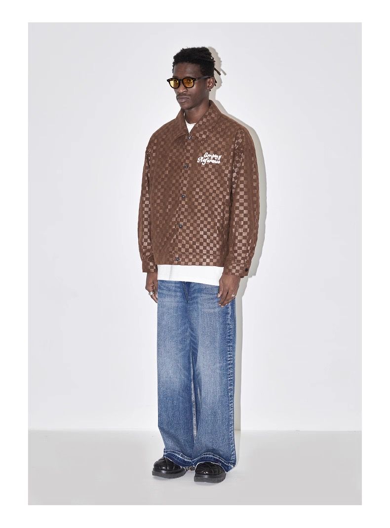 【ユニセックス】ストレートワイドデニムパンツ