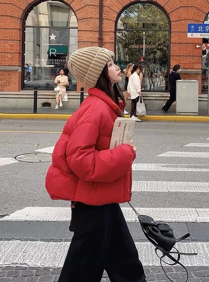 モード系ファッション【S〜M対応】ボリュームショートダウンジャケット