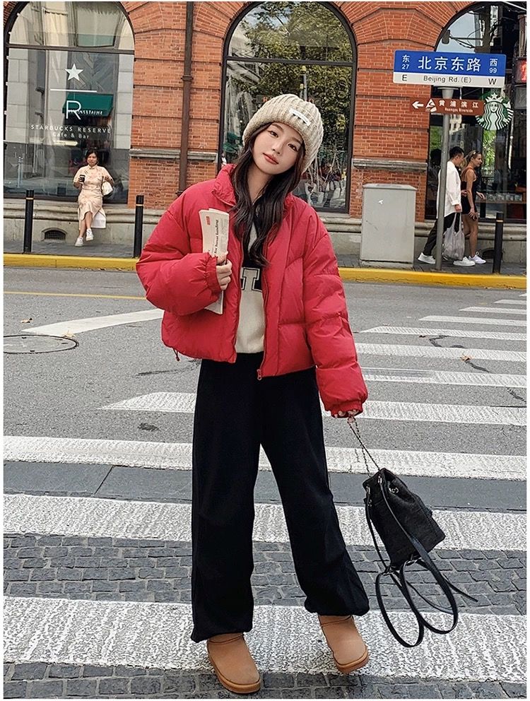 モード系ファッション【S〜M対応】ボリュームショートダウンジャケット