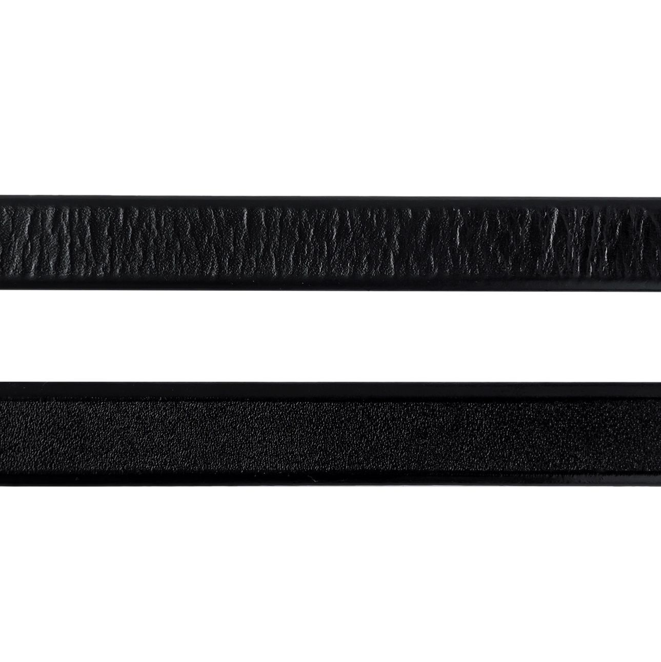 モード系 【ユニセックス】極細バックル・ミニマルレザーベルト（本革風・55〜95cm対応）