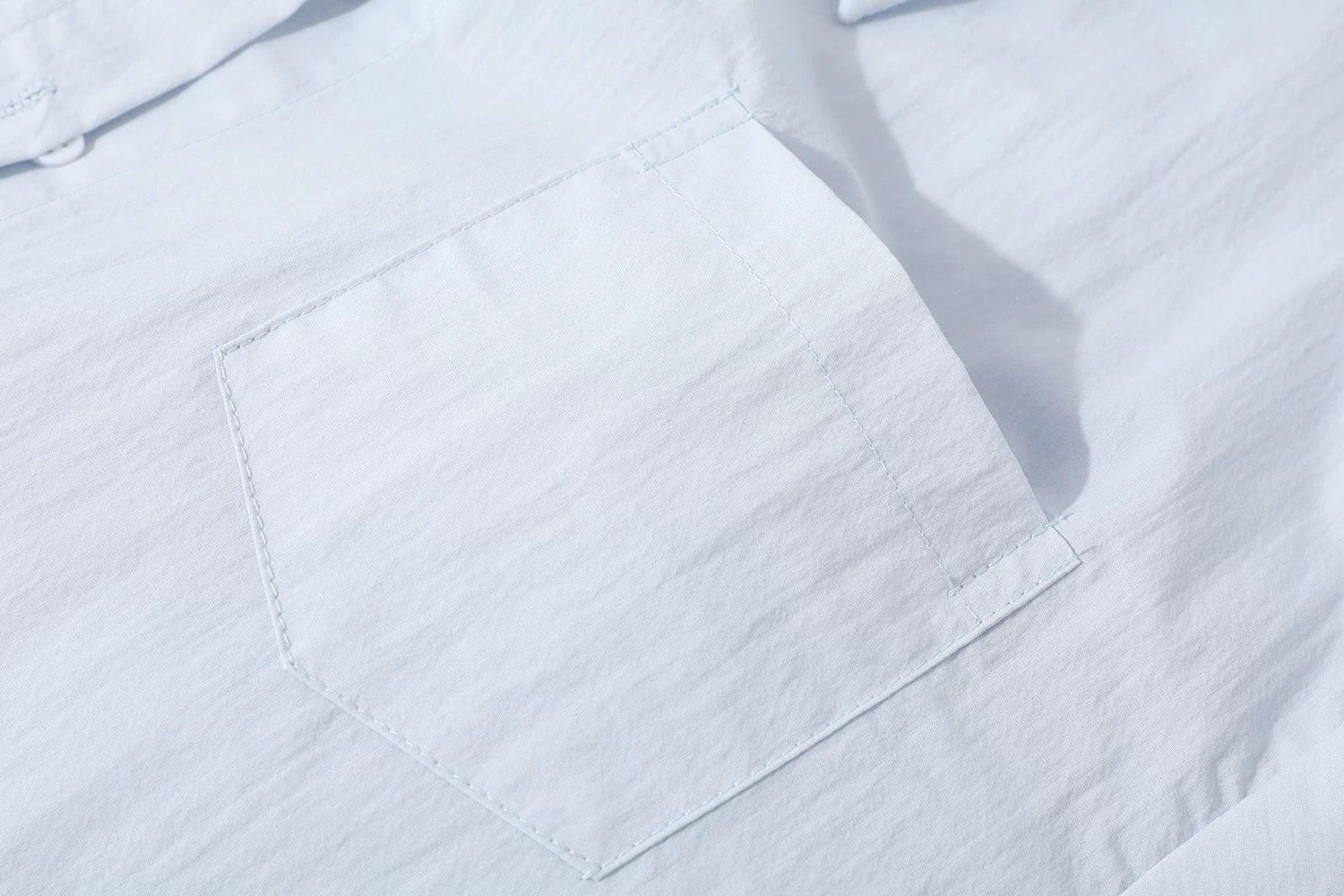 モード系 【レースインナー付き 変形レイヤードシャツアウター（ホワイト／ブラック）】