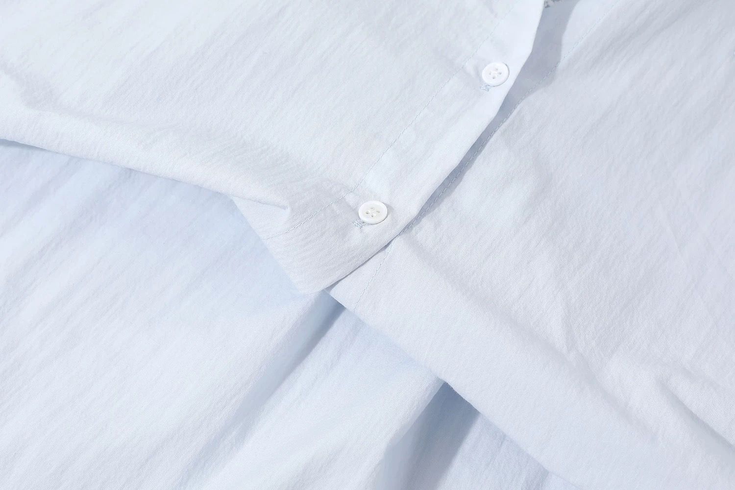 モード系 【レースインナー付き 変形レイヤードシャツアウター（ホワイト／ブラック）】