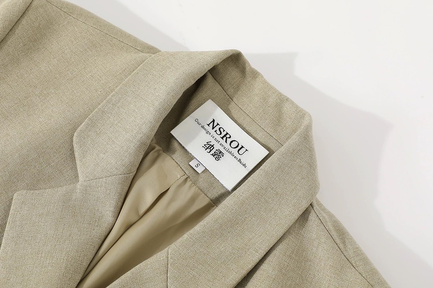 モード系 【M〜3XL対応】ダブルブレスト風 テーラードアウター