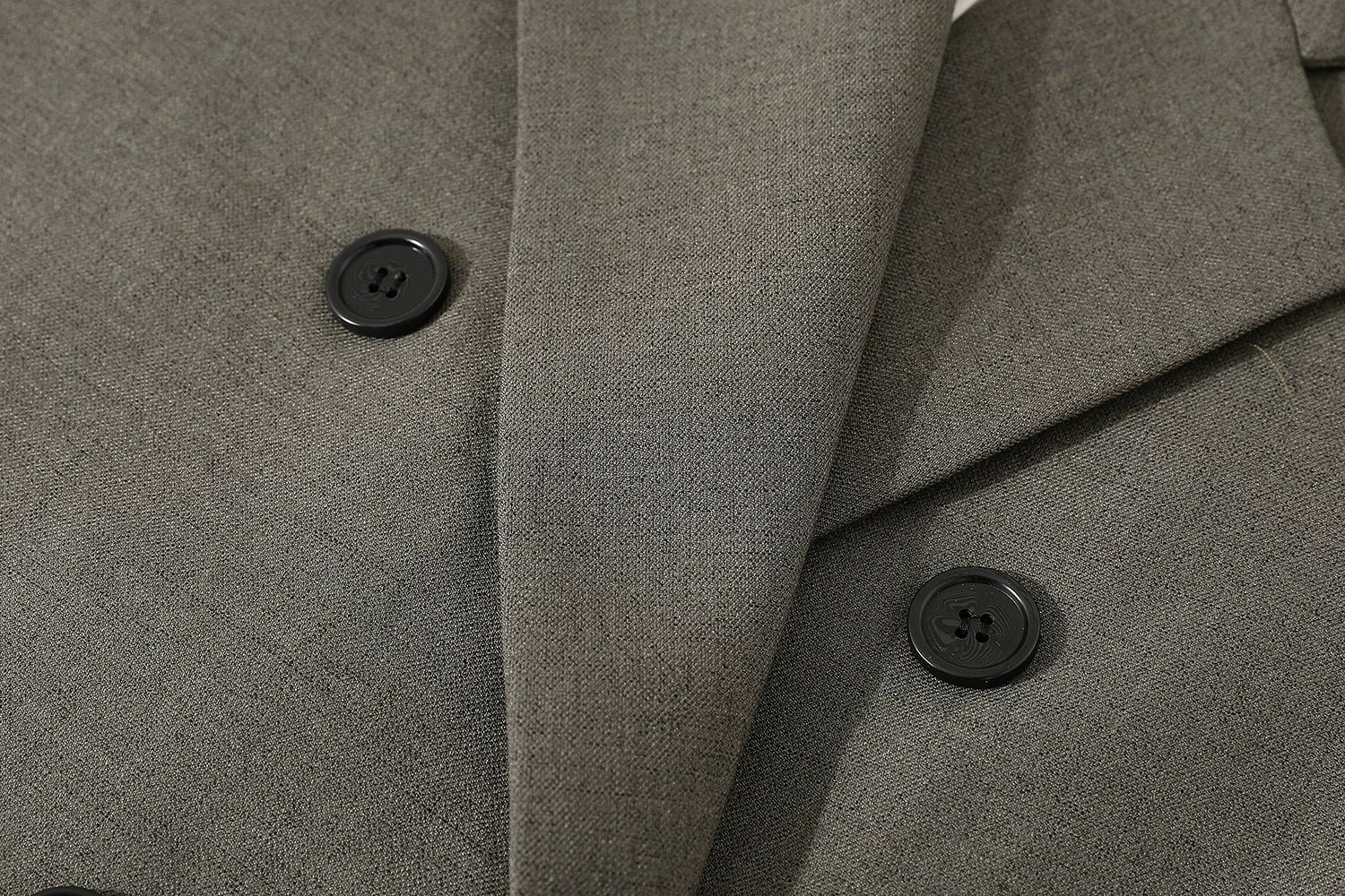 モード系 【M〜3XL対応】ダブルブレスト風 テーラードアウター