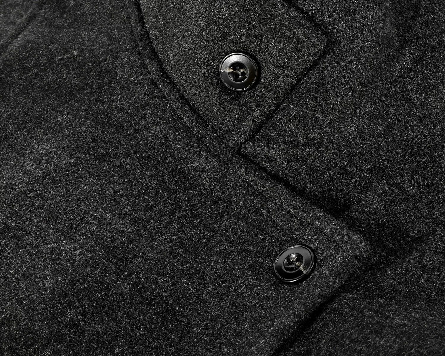 モード系 【S〜L展開】ウールライク ミドル丈ダブルアウター＋ショルダーバッグセット