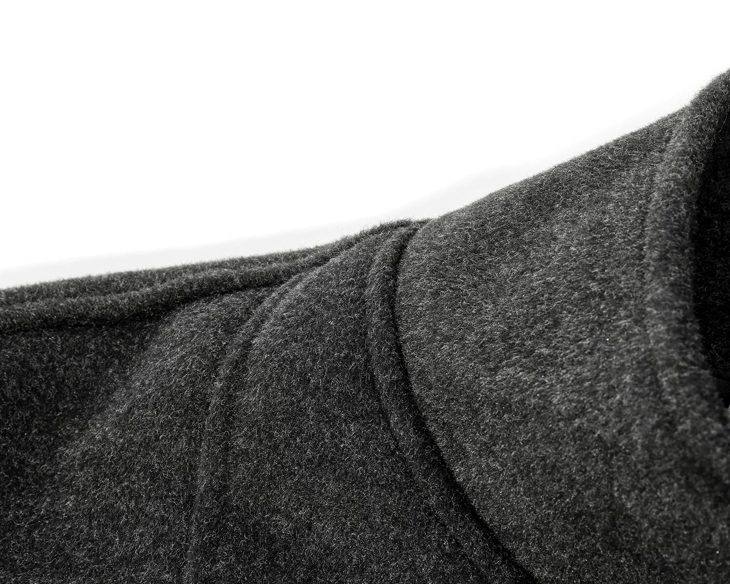 モード系 【S〜L展開】ウールライク ミドル丈ダブルアウター＋ショルダーバッグセット