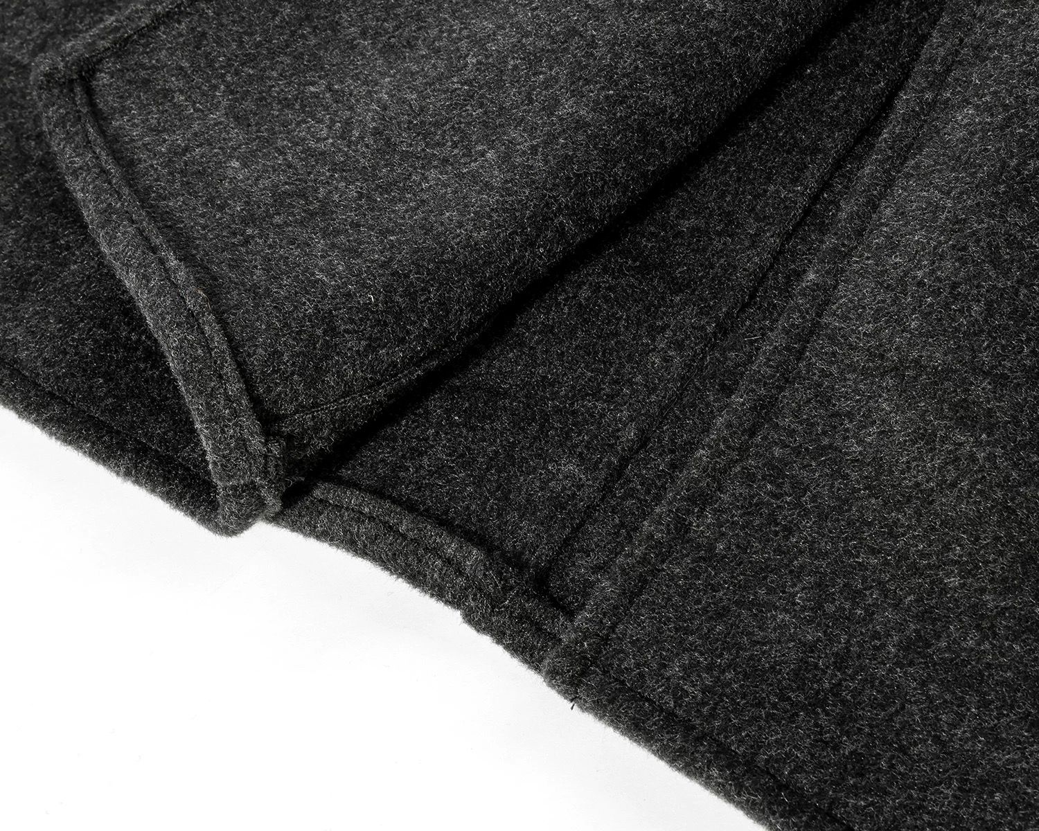 モード系 【S〜L展開】ウールライク ミドル丈ダブルアウター＋ショルダーバッグセット