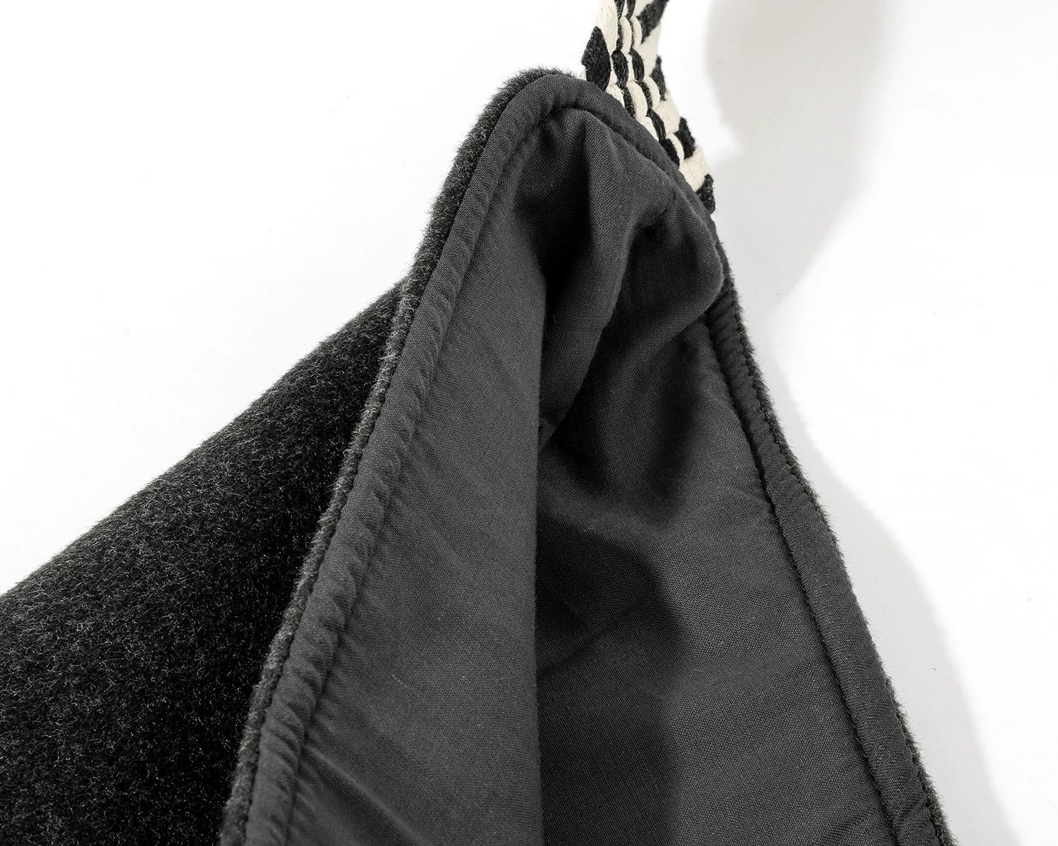 モード系 【S〜L展開】ウールライク ミドル丈ダブルアウター＋ショルダーバッグセット