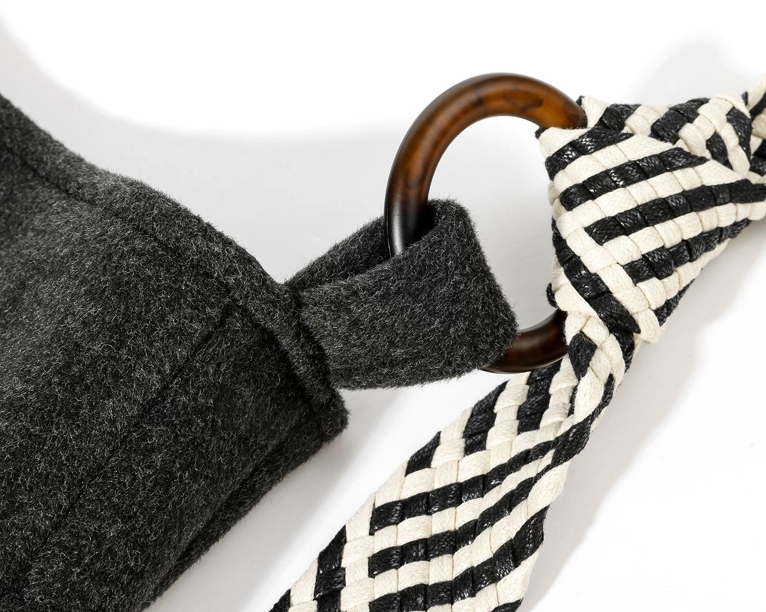 モード系 【S〜L展開】ウールライク ミドル丈ダブルアウター＋ショルダーバッグセット