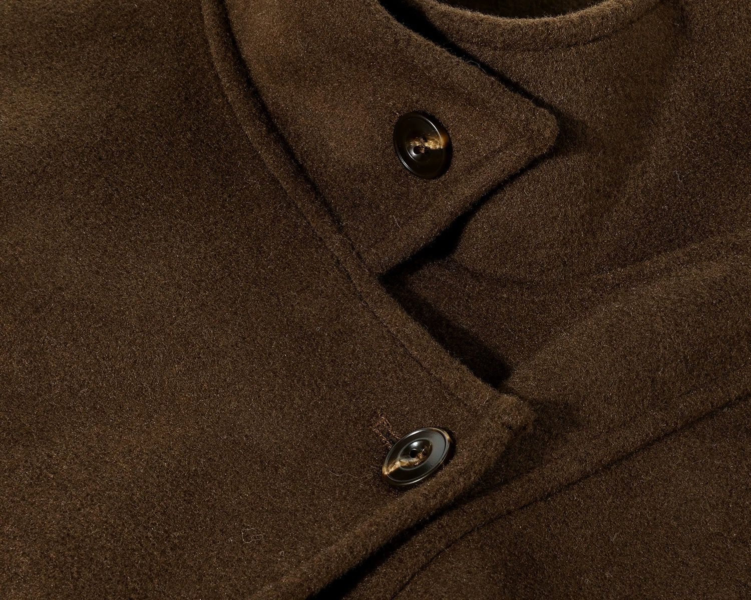 モード系 【S〜L展開】ウールライク ミドル丈ダブルアウター＋ショルダーバッグセット