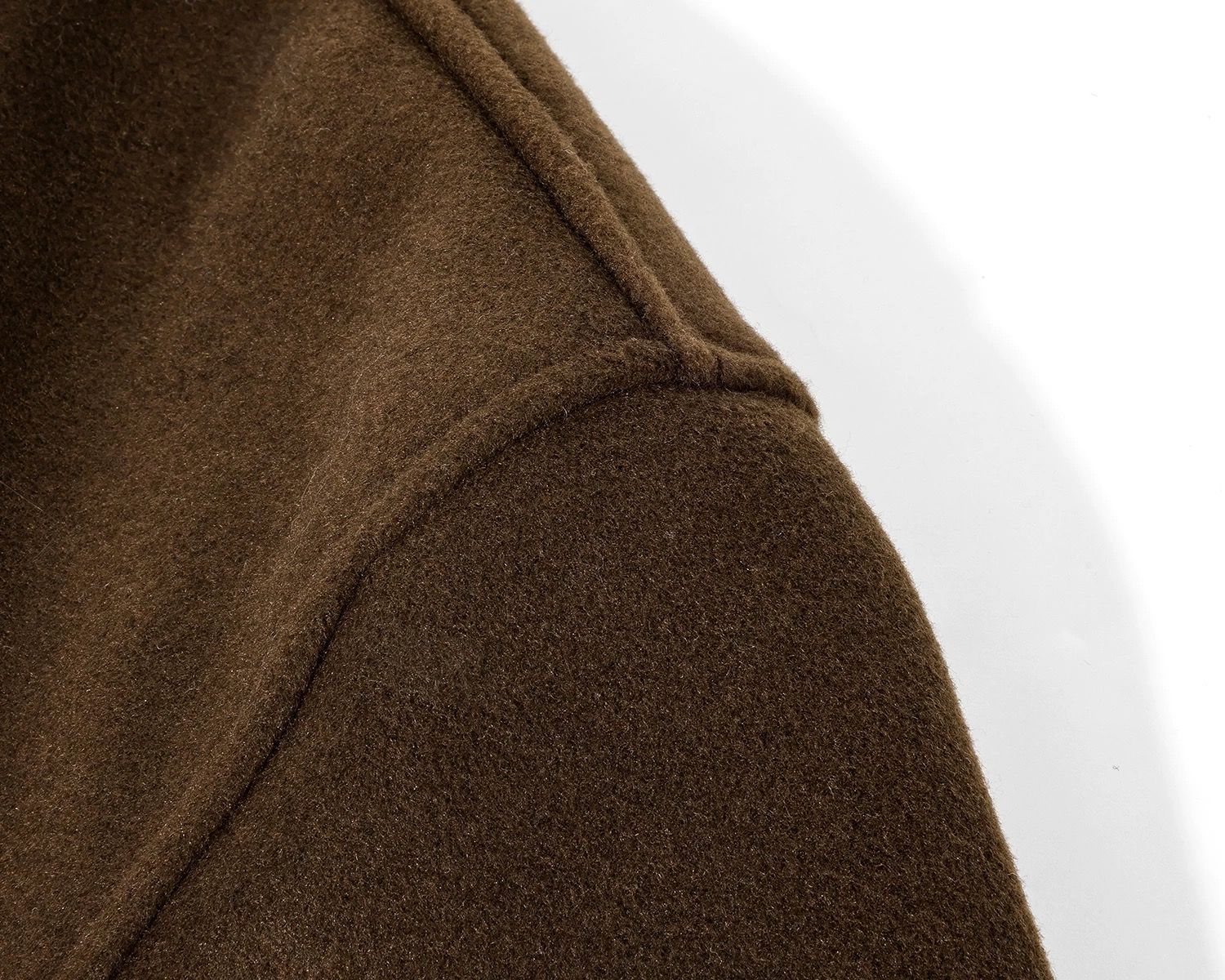 モード系 【S〜L展開】ウールライク ミドル丈ダブルアウター＋ショルダーバッグセット