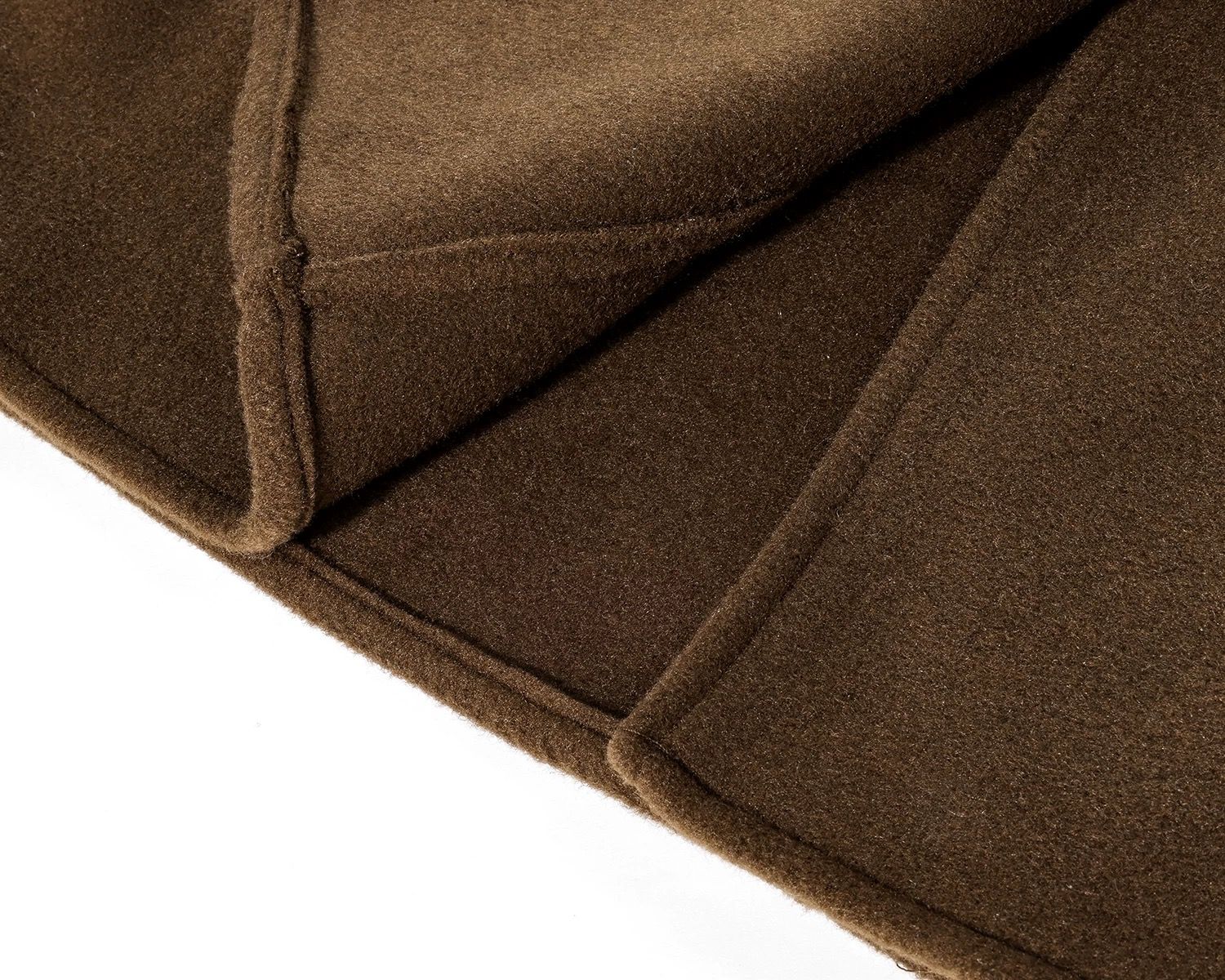 モード系 【S〜L展開】ウールライク ミドル丈ダブルアウター＋ショルダーバッグセット