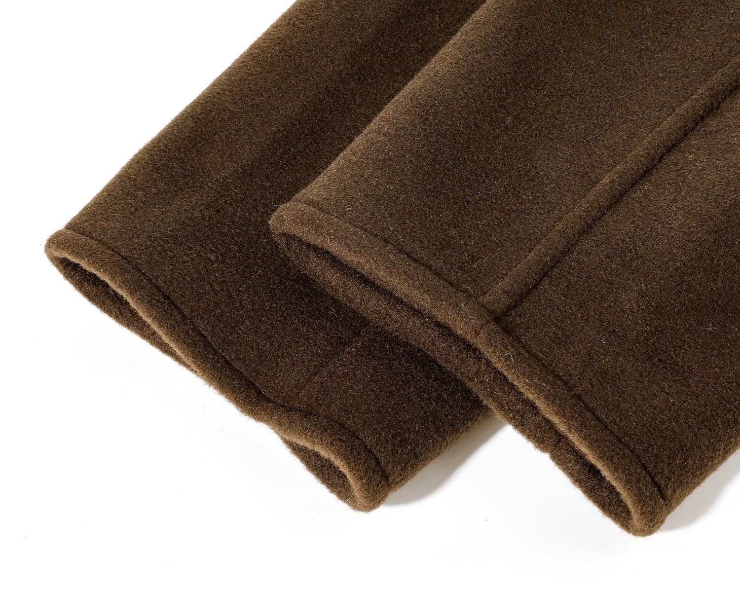 モード系 【S〜L展開】ウールライク ミドル丈ダブルアウター＋ショルダーバッグセット