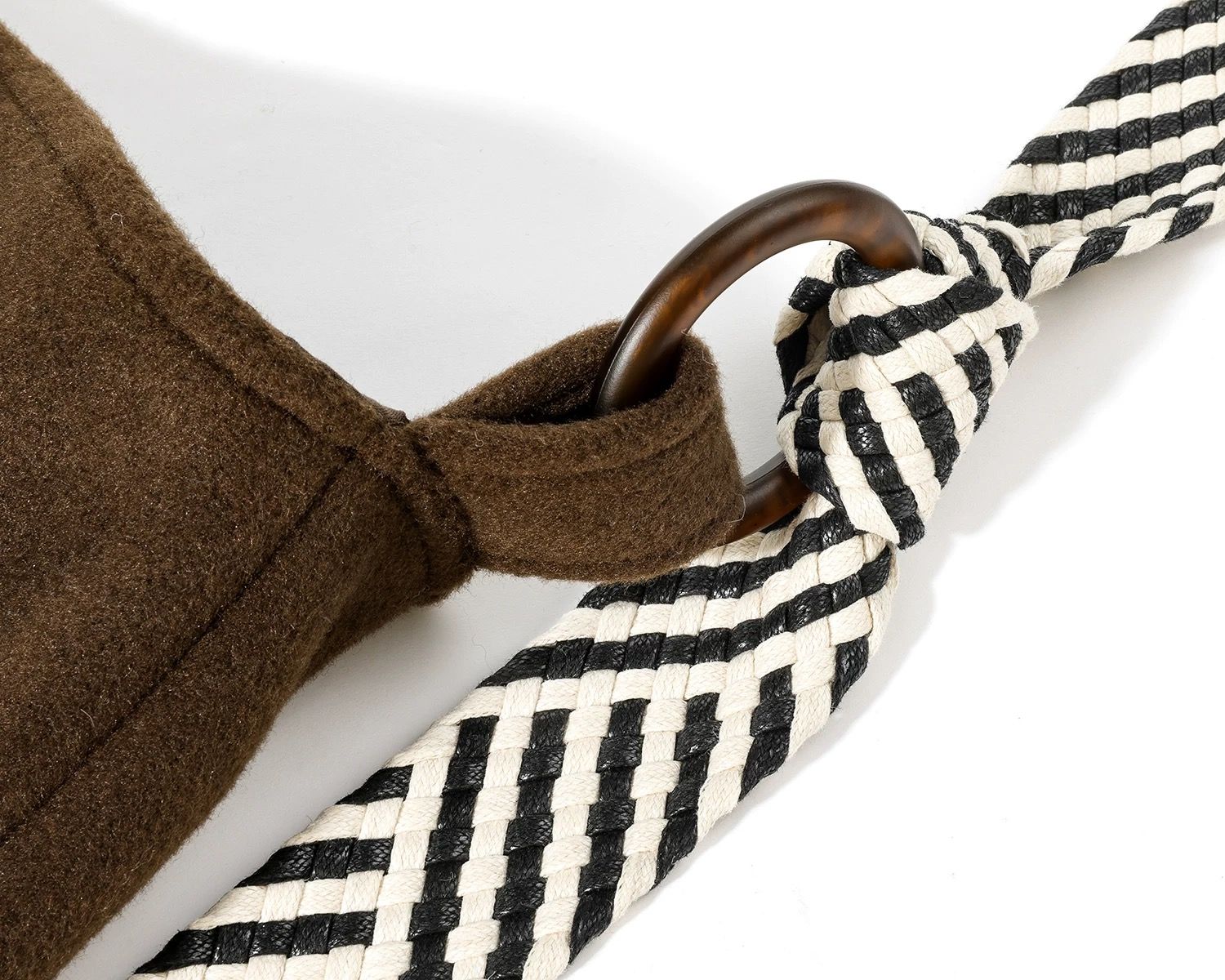 モード系 【S〜L展開】ウールライク ミドル丈ダブルアウター＋ショルダーバッグセット